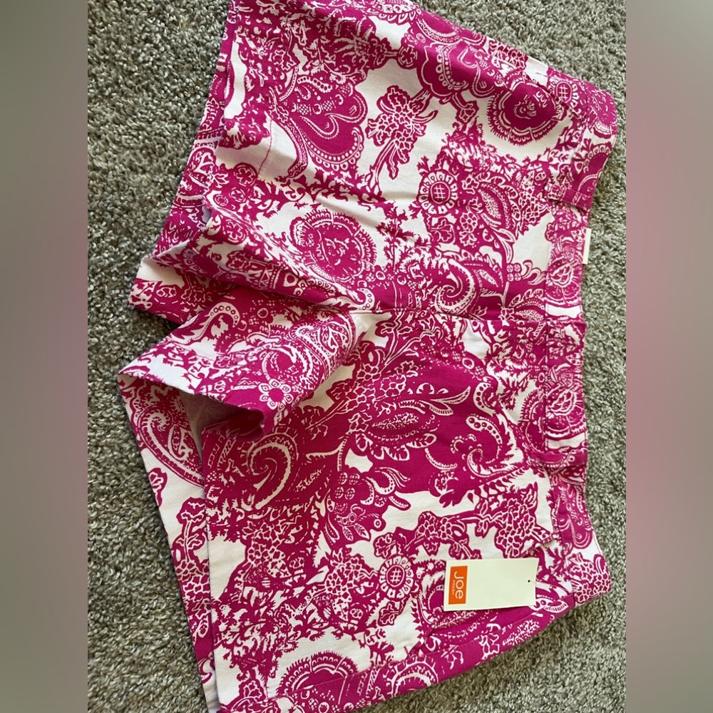 Nwt pink white shorts size 12 Joe Fresh
